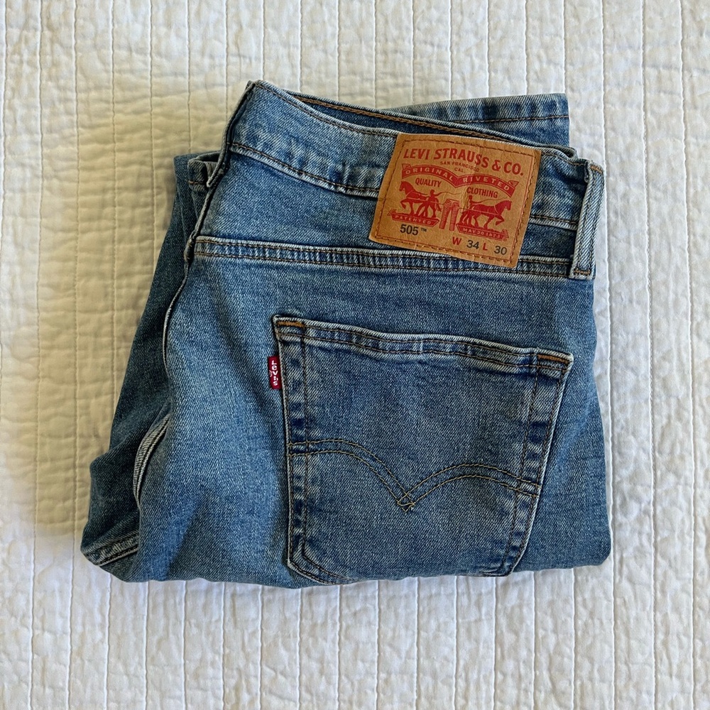 Men’s Levi’s Regular fit 505 denim jeans
